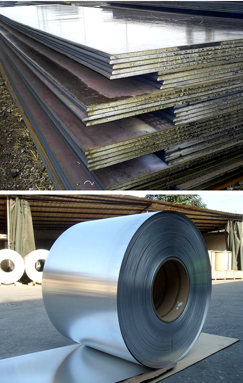 Steel plates and sheet metal