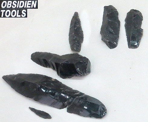 Yumuktepe; obsidian tools