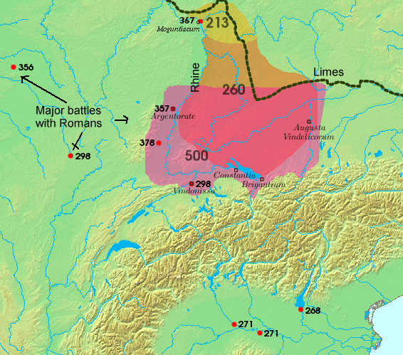 Alemanni map