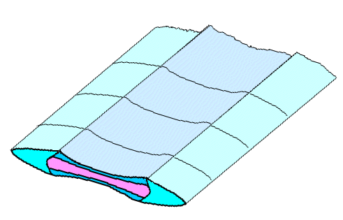 Schematics of all steel sword