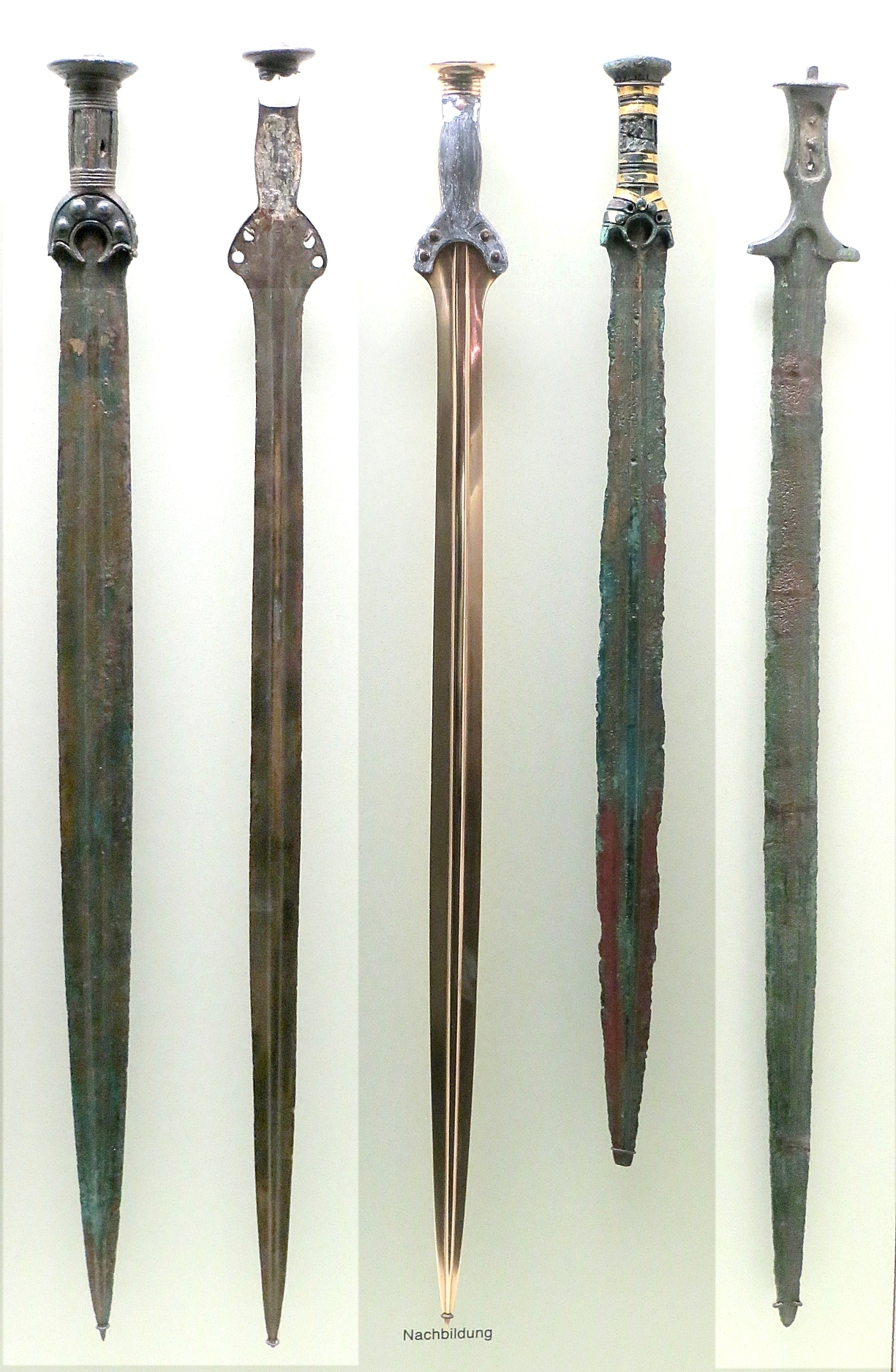 Bronze swords in Schleswig Museum