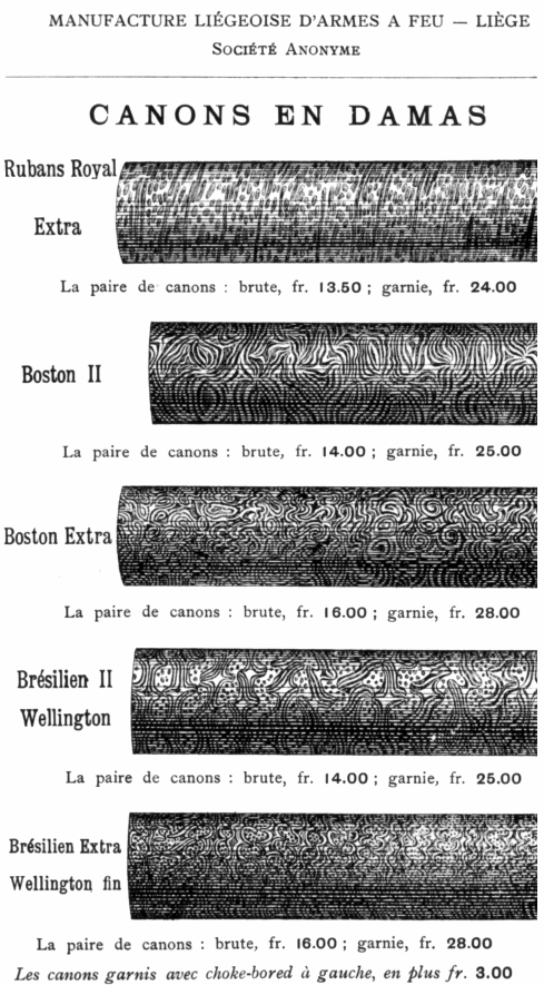 Damascene pattern catalogue 1896