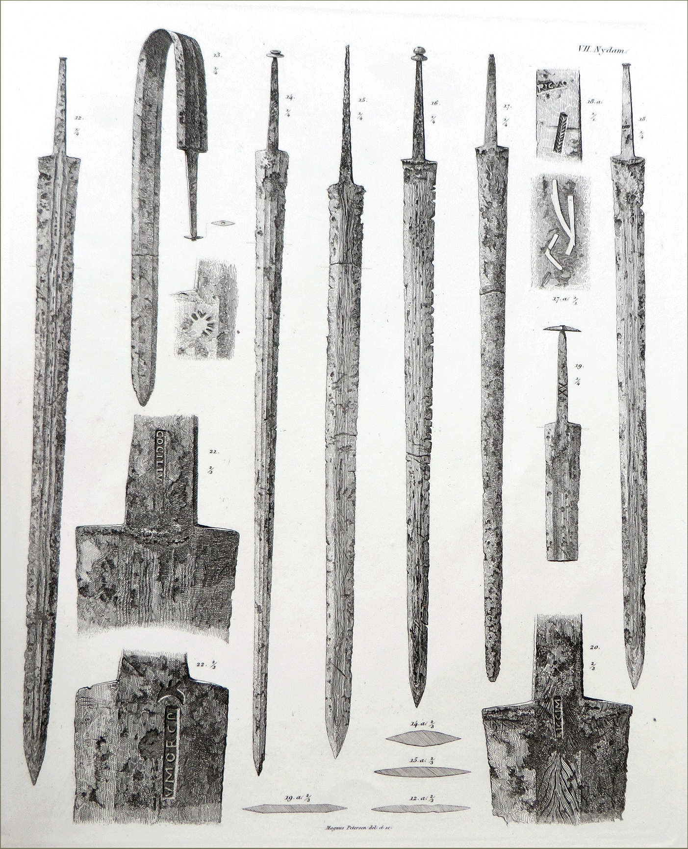 Engelhardt plate Nydam swords