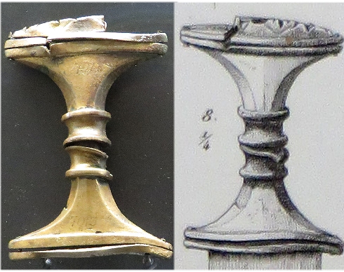 Engelhardt; hilt of palmette sword