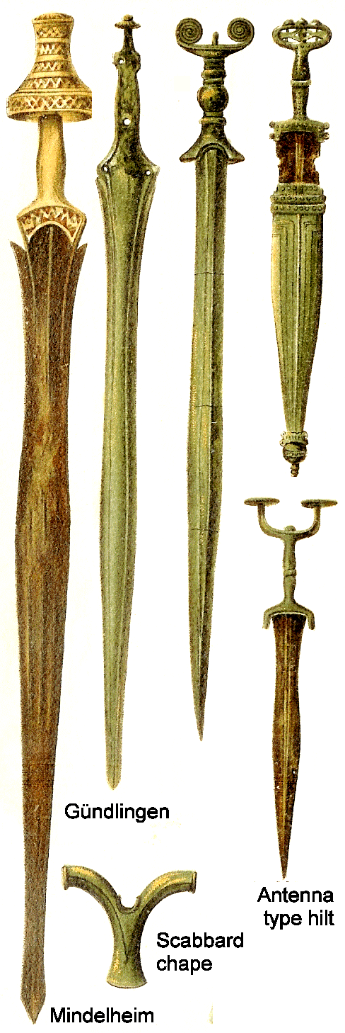 Hallstat sword types