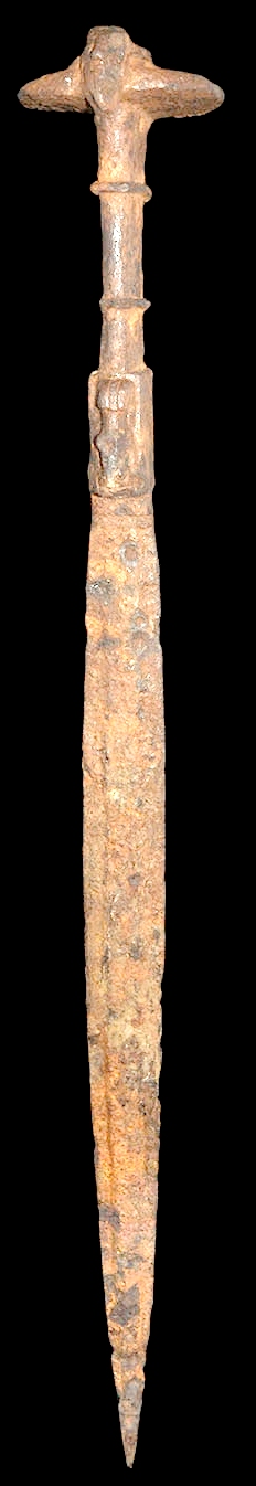 Luristran iron maskl sword; auction