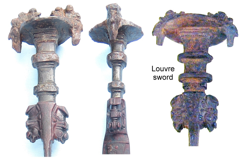 Luristan sword; comparison to Louvre sword