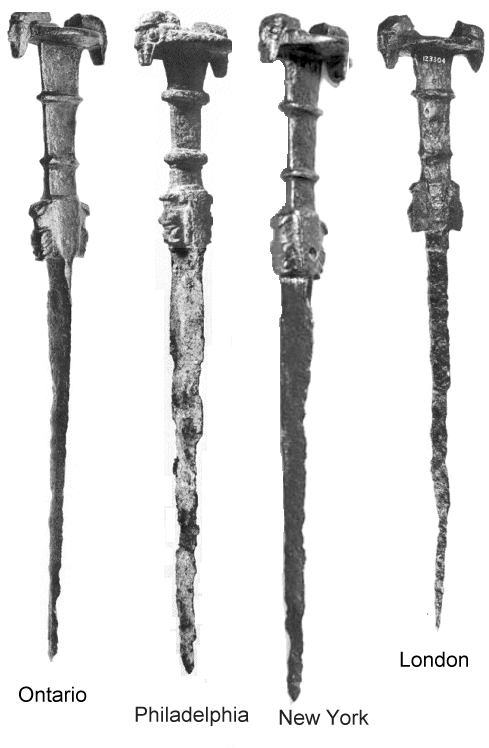 Iron swords from Luristan