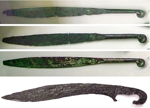 Makheira and kopis Greek swords