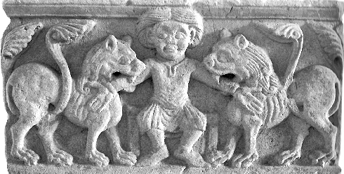 Master of animals; Daniel and the lions