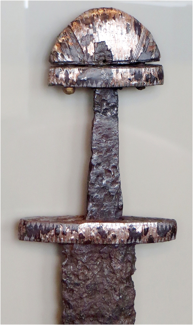 Viking sword hilt; Neues Museum, Berlin