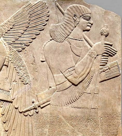 Assyrian reliefs; sword