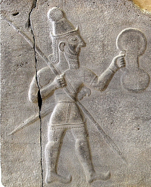 Hittite relief; sword