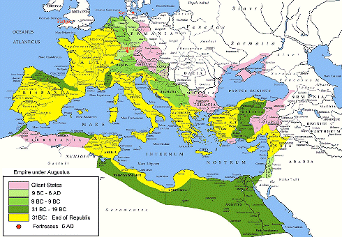 Pax romana; map