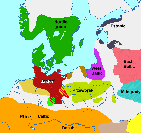 Przeworsk culture; map