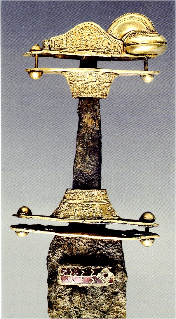 7th century pyramid hilt sword; Rome