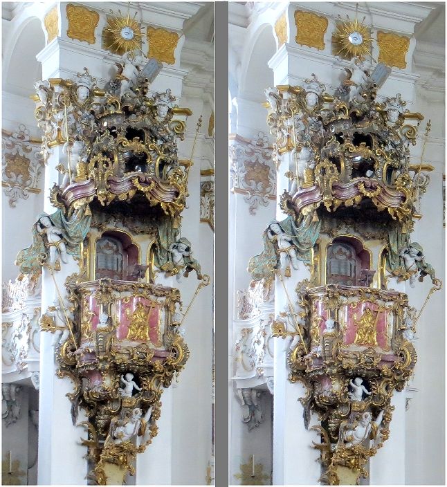 Stereo picture rococo church