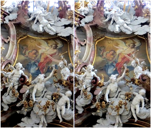 Stereo picture rococo church