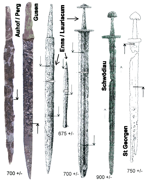 8th century weapons / swords metallurgy