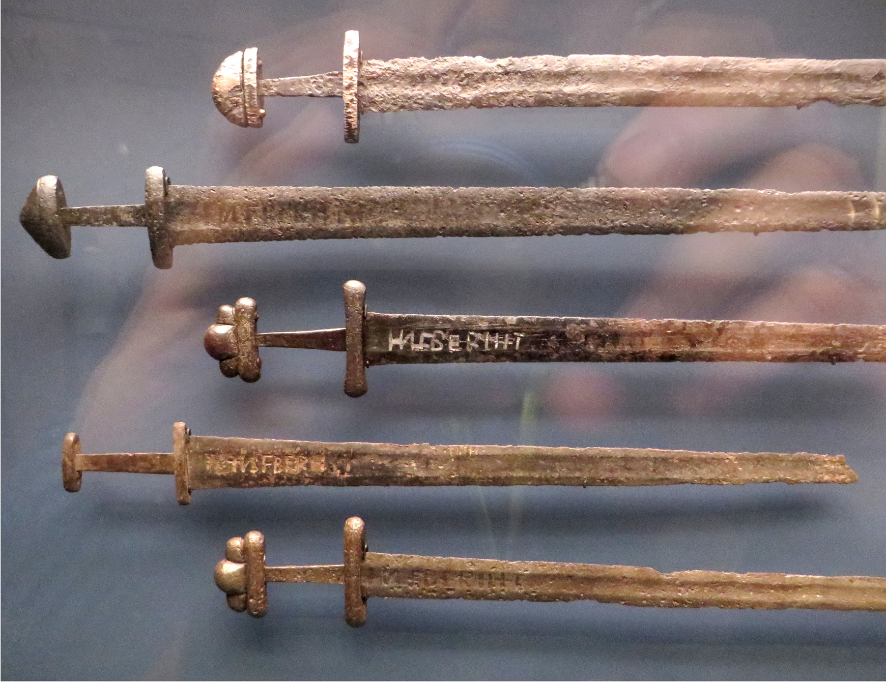 Ulfberht swords; Viking exhibition, Berlin 2014