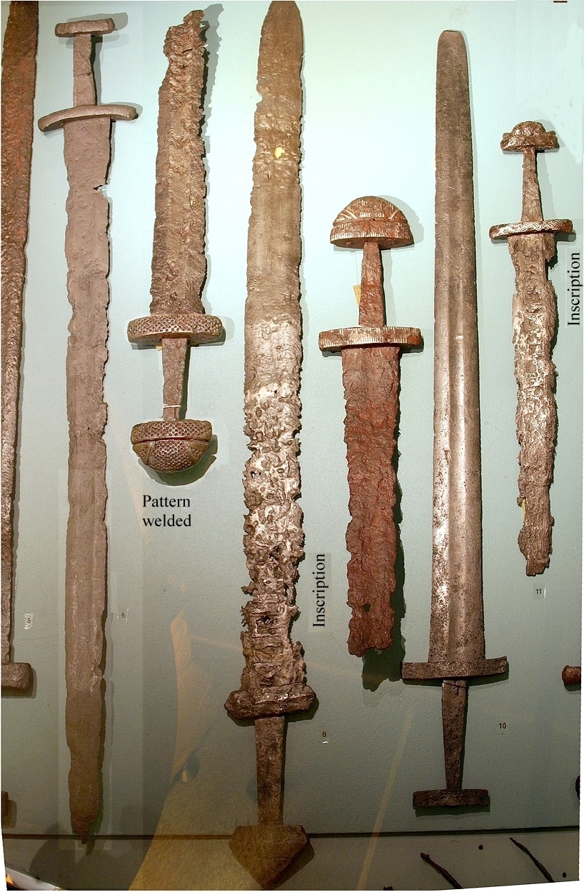 Viking swords; Bergen museum