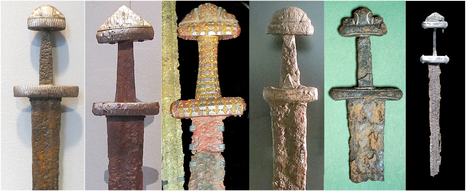 Viking swords; Copenhagen museum