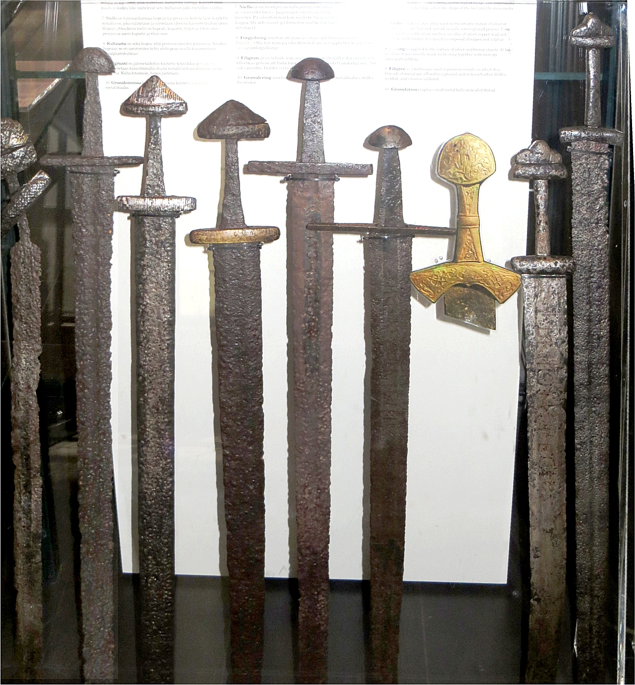 Viking swords:; Helsinki museum