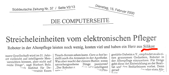 Silicon statt Silizium