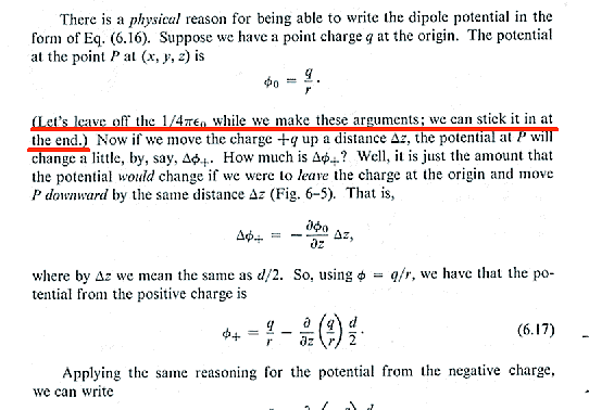 Feynman and Si units