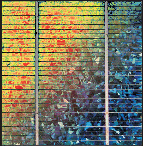 Solar cell composite image