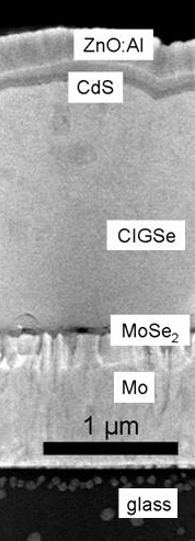 CIGS solar celll cross section