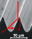 Multi reflection in grooves; solar cell